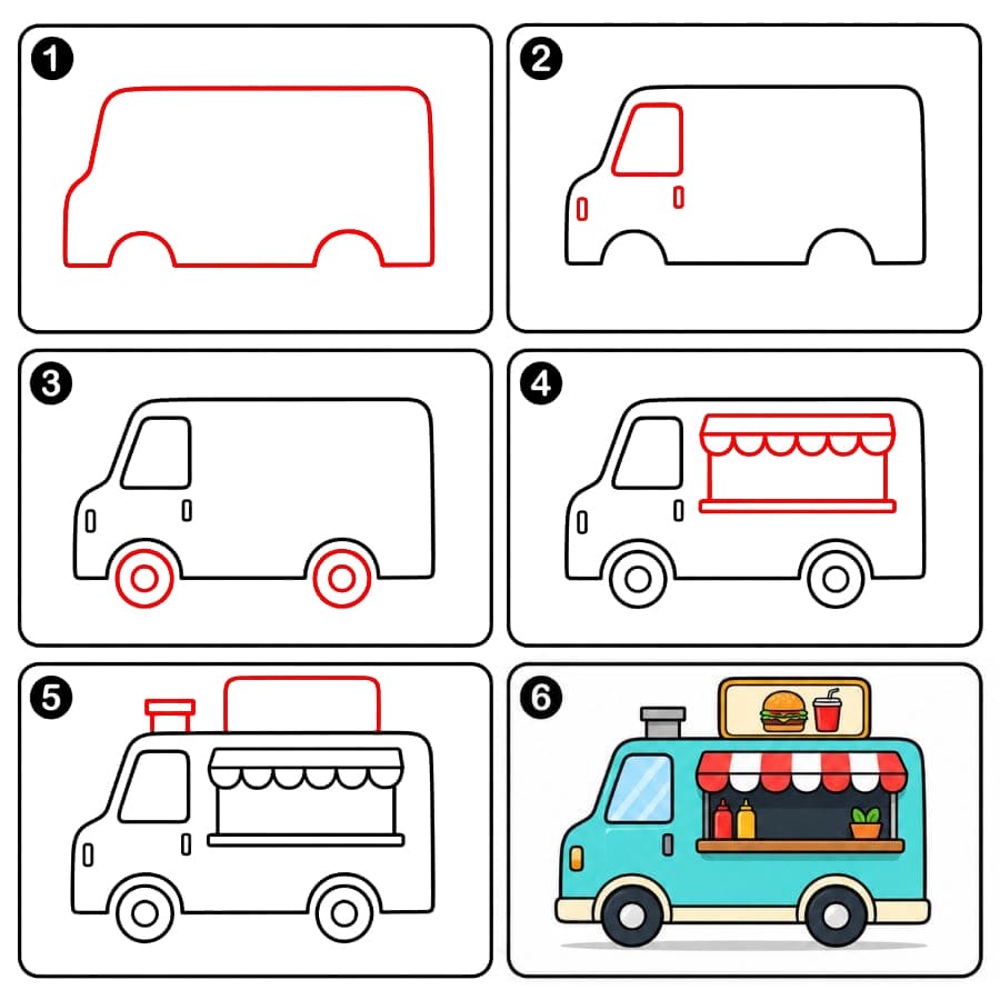 Food-Van zeichnen ideen