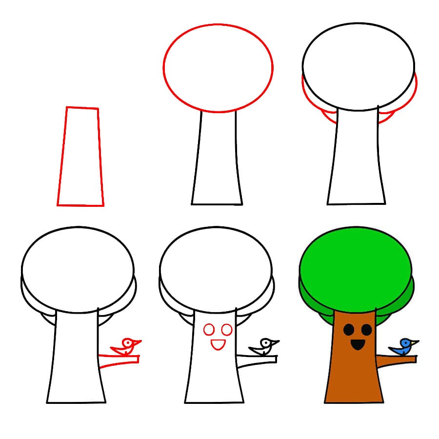 Mr. Tree mit Vogel Sprunki Incredibox zeichnen ideen
