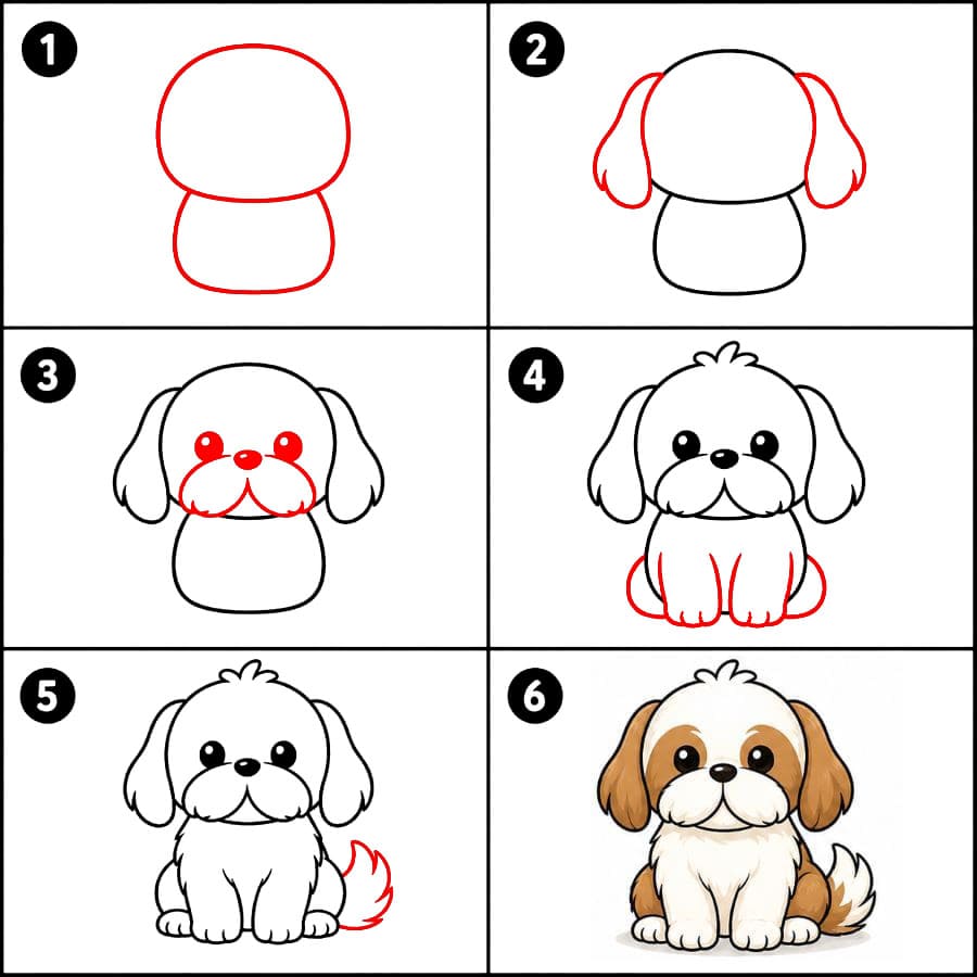 Söpö shih tzu zeichnen ideen
