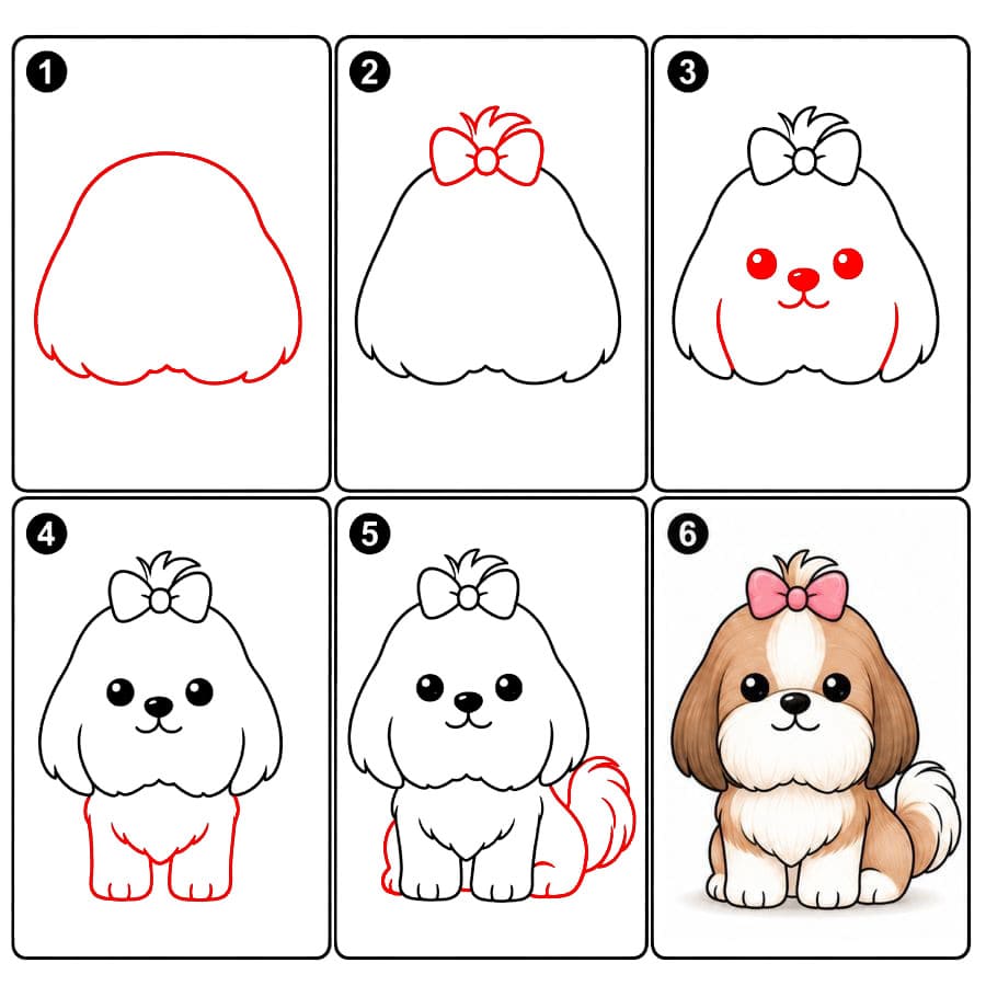Suloinen shih tzu zeichnen ideen