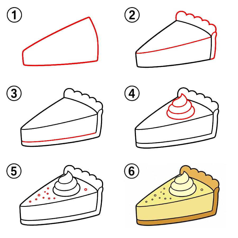 Zeichnen Lernen Zitronenkuchen